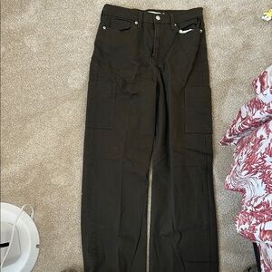 Signature by Levi Strauss Black Wide Leg Pants